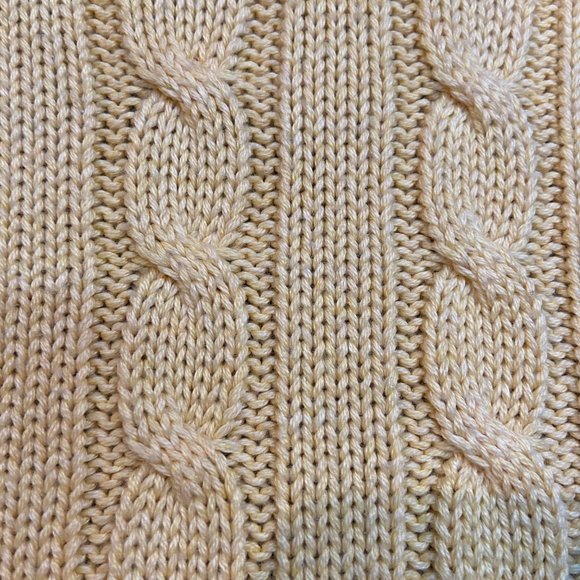 ✨🌼Brooks Brother Yellow Cable Knit Sweater ✨ - Picture 5 of 7